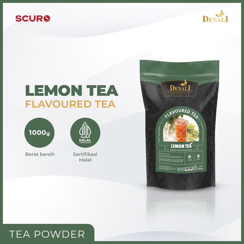 Jual Denali Flavoured Tea Powder - Lemon Tea Powder Minuman Bubuk ...