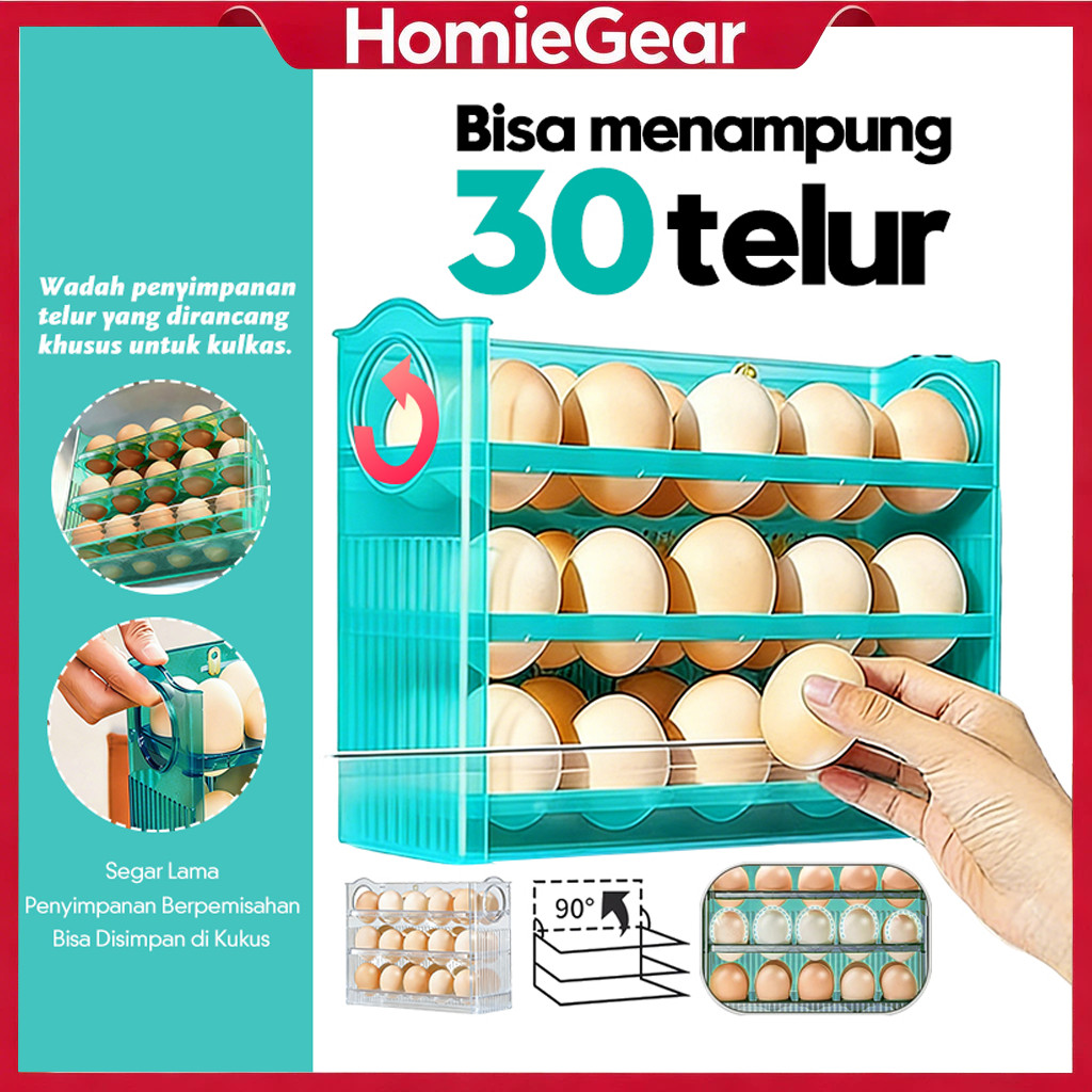Jual Rak Telur 30 Eggs Tempat Telur Egg Organizer Penyimpanan Telur ...