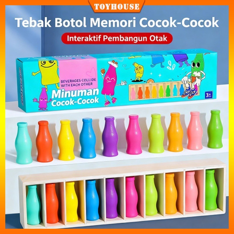 Jual 20pcs Set Game Tebak Botol Warna Edukatif Seru untuk Anak TK PAUD ...