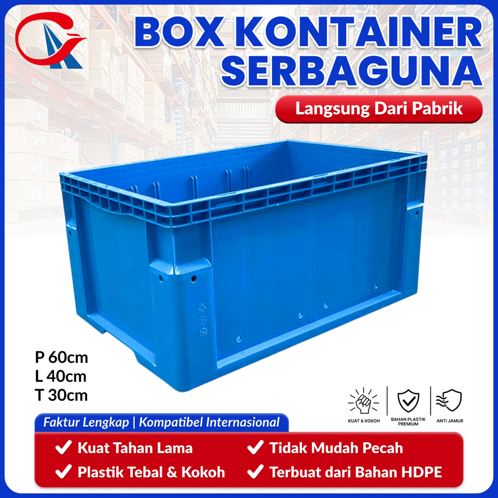 Jual LIN HUI Box Container Kotak Plastik Logistik Industri Stackable ...