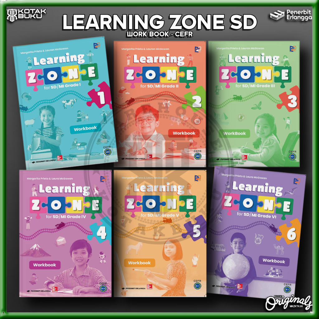 Jual [ Erlangga ] Buku Learning zone Work book kelas 1 2 3 4 5 6 SD MI ...