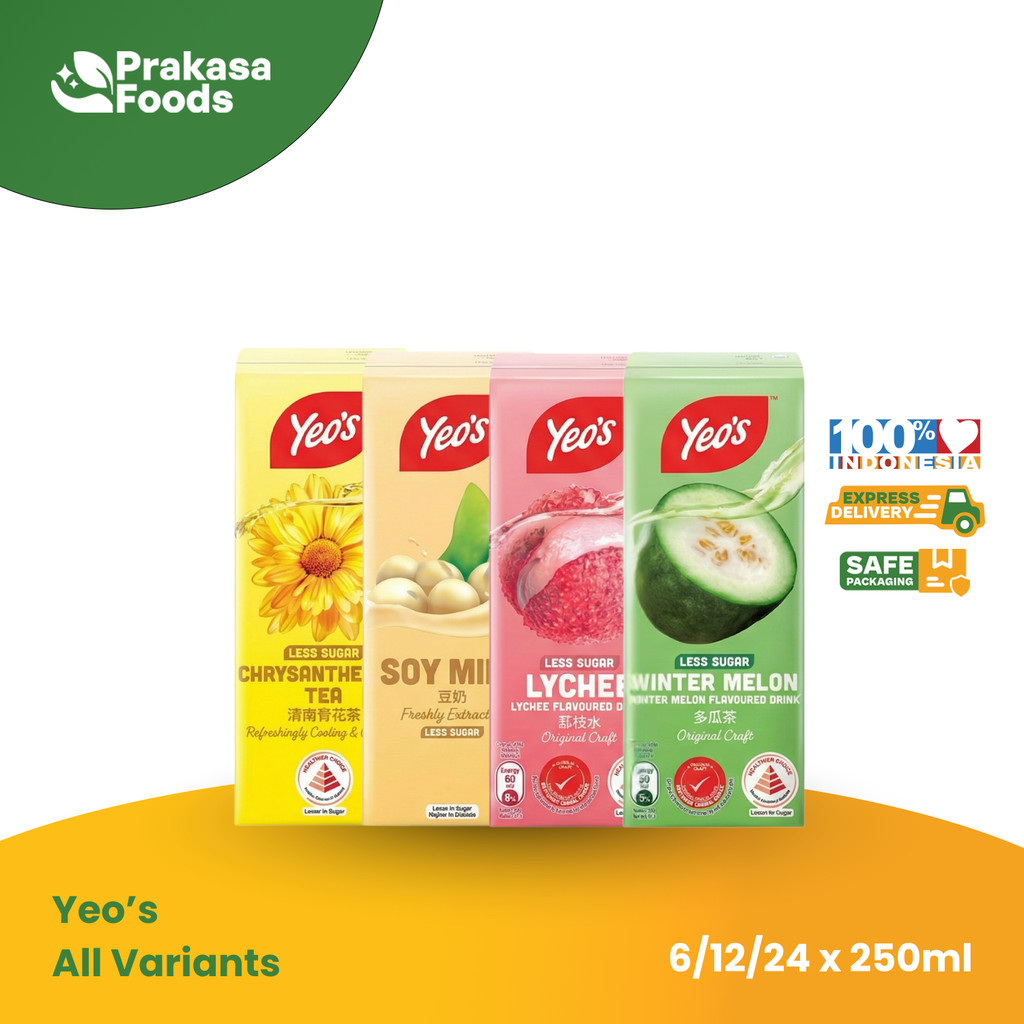 Jual Prakasa Foods - Yeo's All Variant | Chrysanthemum Soya Winter ...