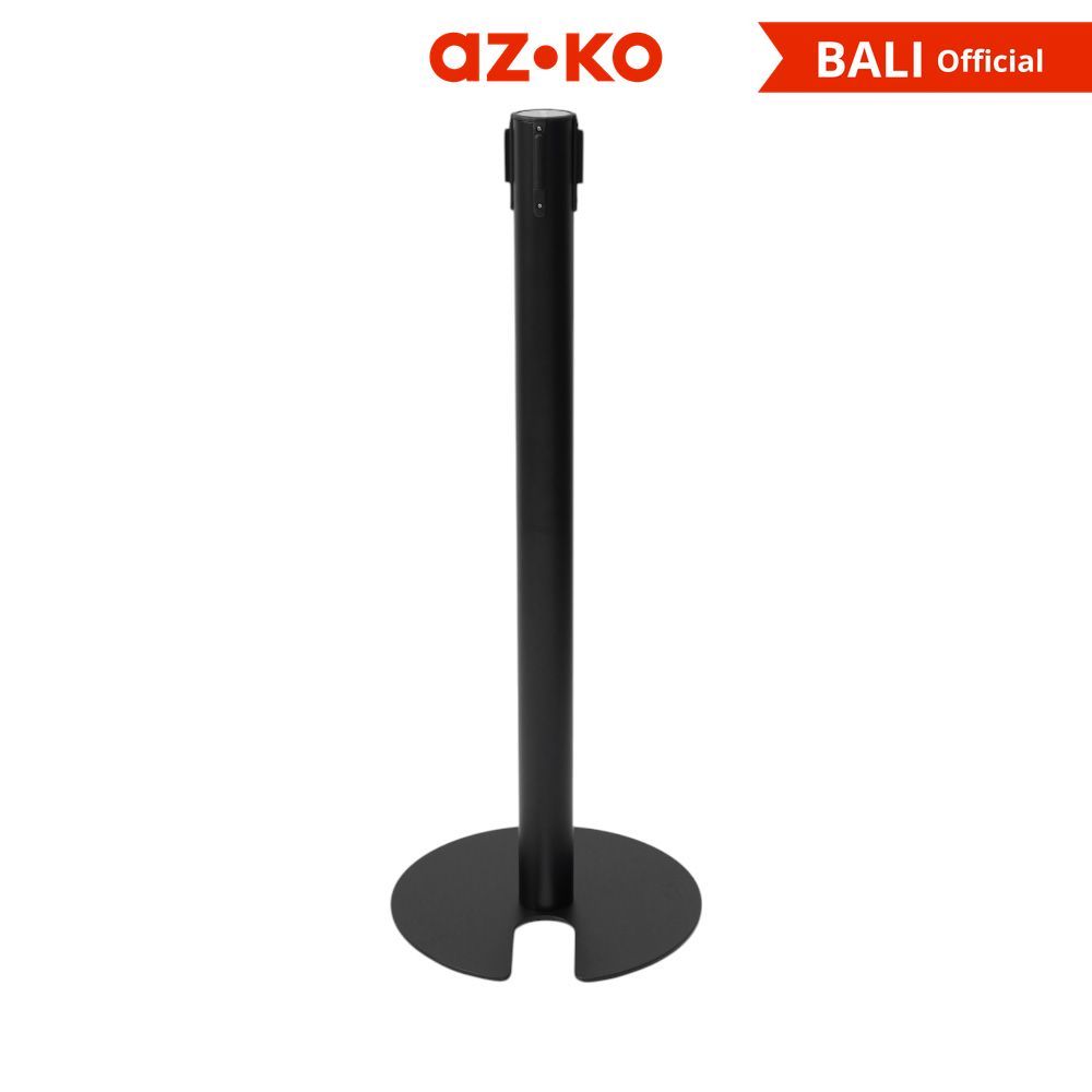 Jual AZKO Krisbow Tiang Antrian Stackable Thin Base Dengan Tali - Hitam ...