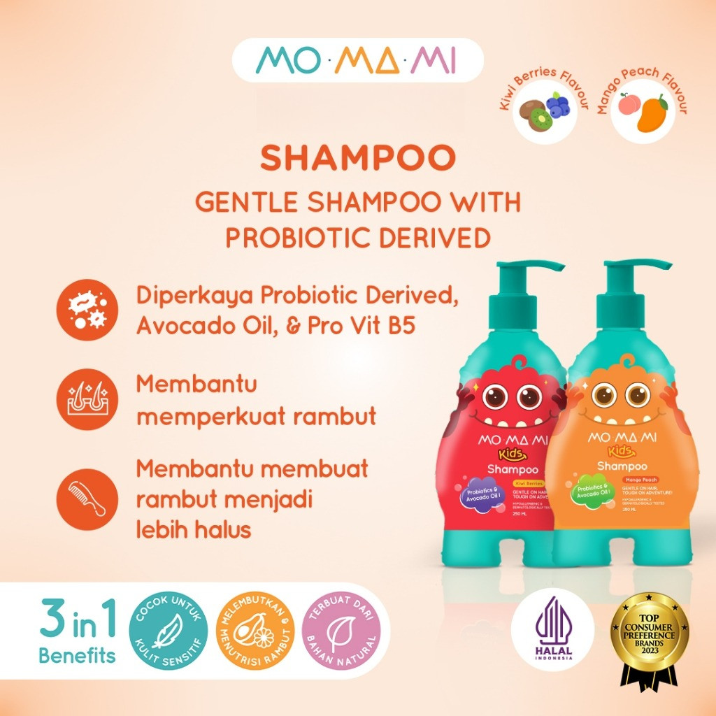 Jual Momami Kids Shampoo 250ml - Sampo Anak Wangi Buah dengan ...