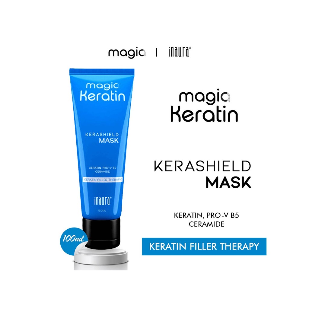 Jual INAURA MAGIA KERATIN KERASHIELD MASK TUBE | MASKER RAMBUT INAURA ...