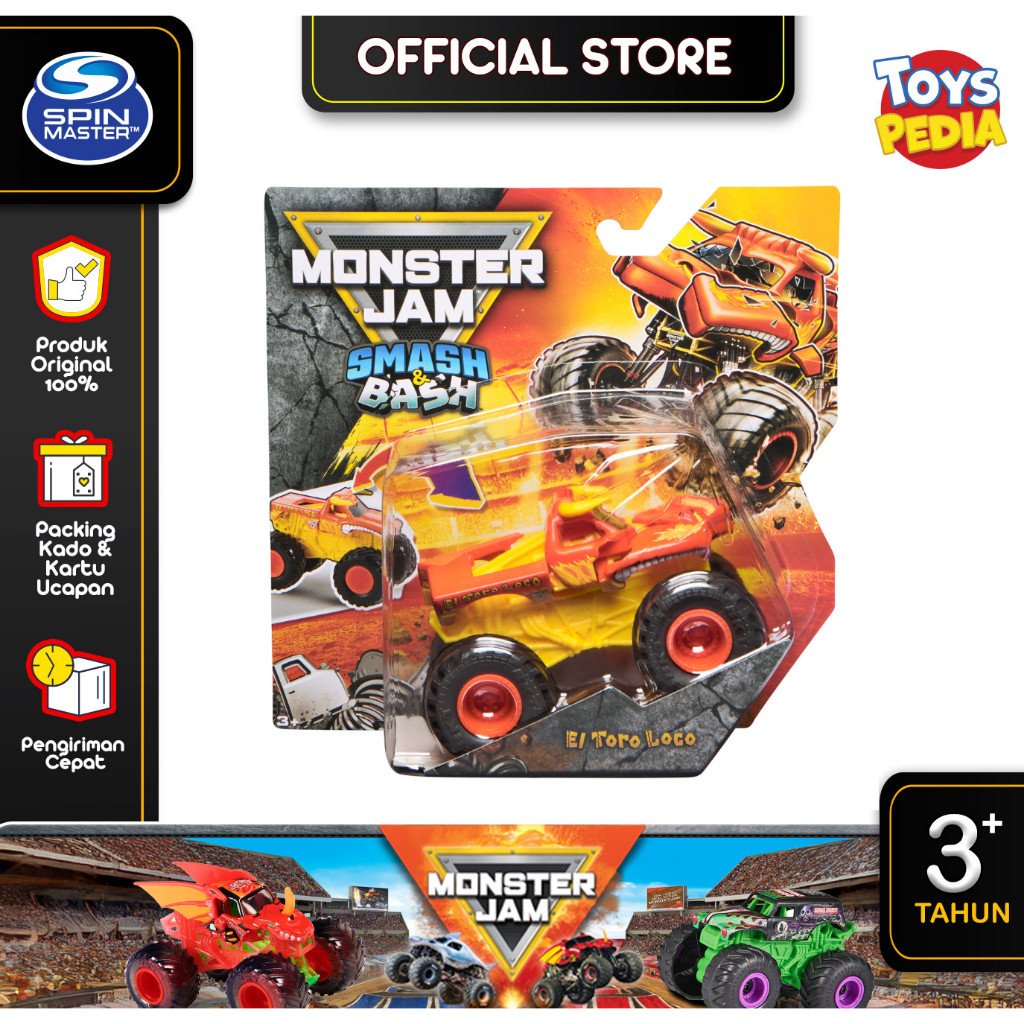 Jual Mainan Monster Jam 1:64 Smash & Bash | Shopee Indonesia