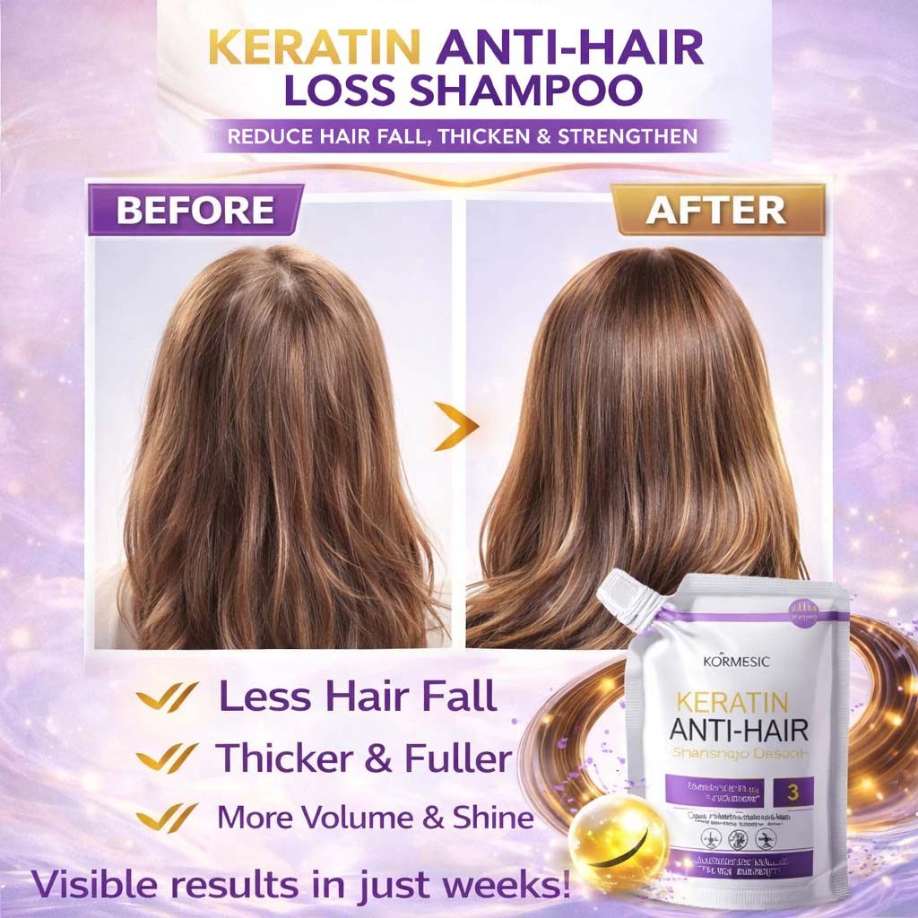 Jual KORMESIC Keratin Shampoo Keratin Anti Hair Loss 240gr | Shampoo ...