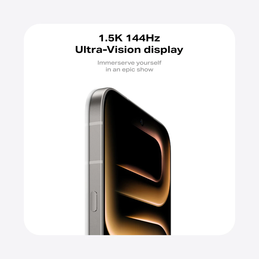 Layar AMOLED Infinix Note 60 Pro dengan refresh rate 144Hz dan warna yang jernih