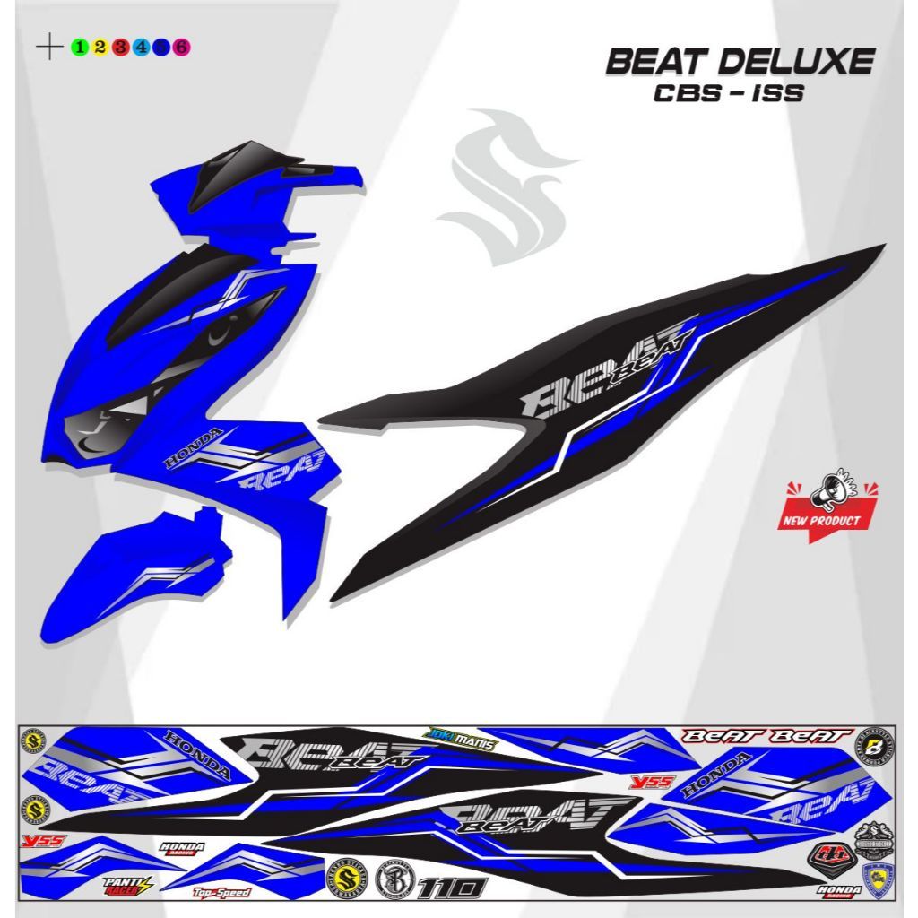 Jual VARIASI / VARIASI STRIPING NEW DELUXE ISS CBS LIS | Shopee Indonesia