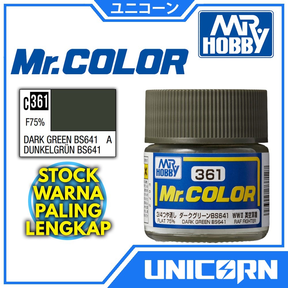 Jual Mr Color C-361 Dark Green BS641 / Mr Hobby Cat Gundam Model Kit ...