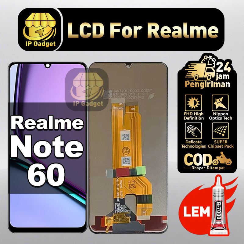 Realme Lcd Note 60 Fullset Presisi 90Hz Kompatibel RMX3933