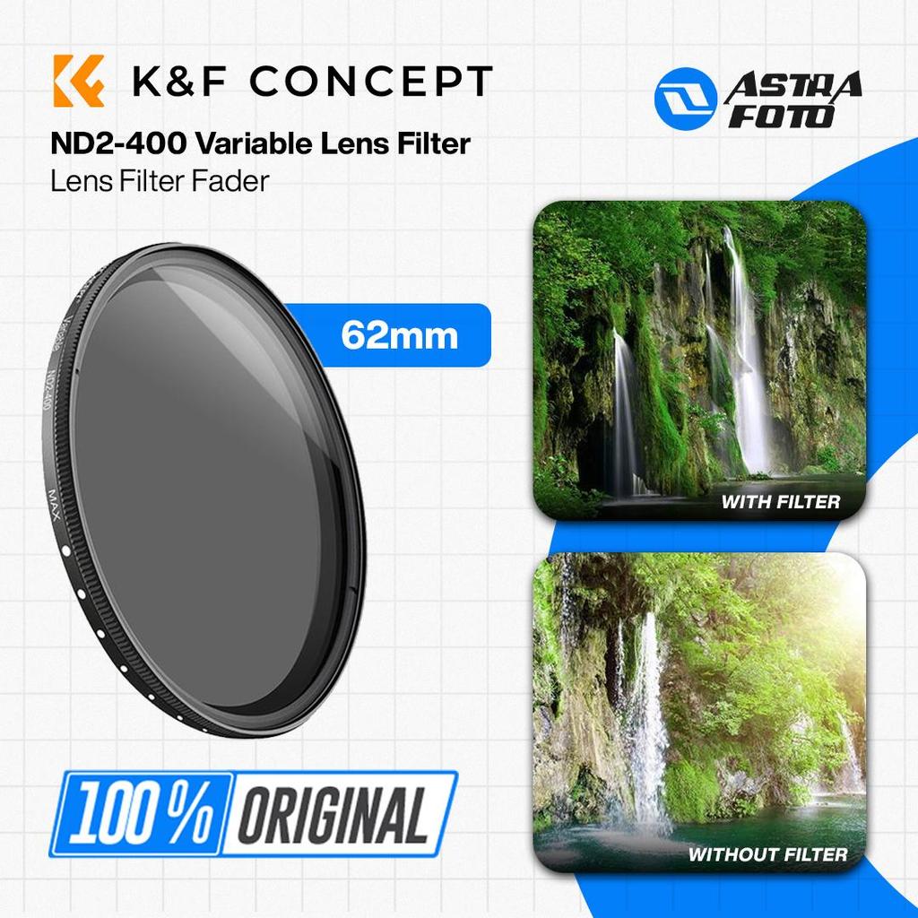 Jual KNF Concept 62mm ND2-400 Variable Lens Filter Fader K&F Concept ...