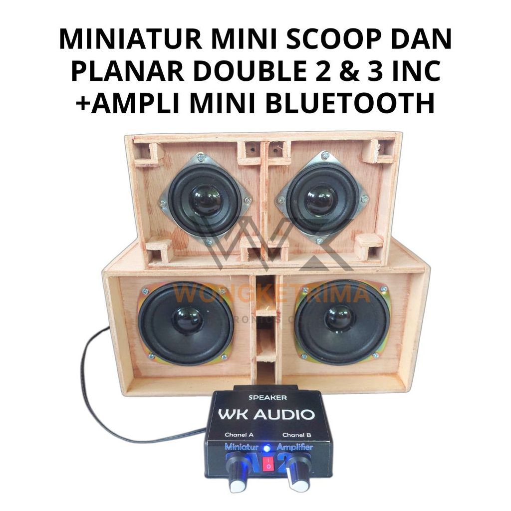 Jual Mini Speaker Miniscoop 3 Inch Planar 2 Inch Stereo Class D ...