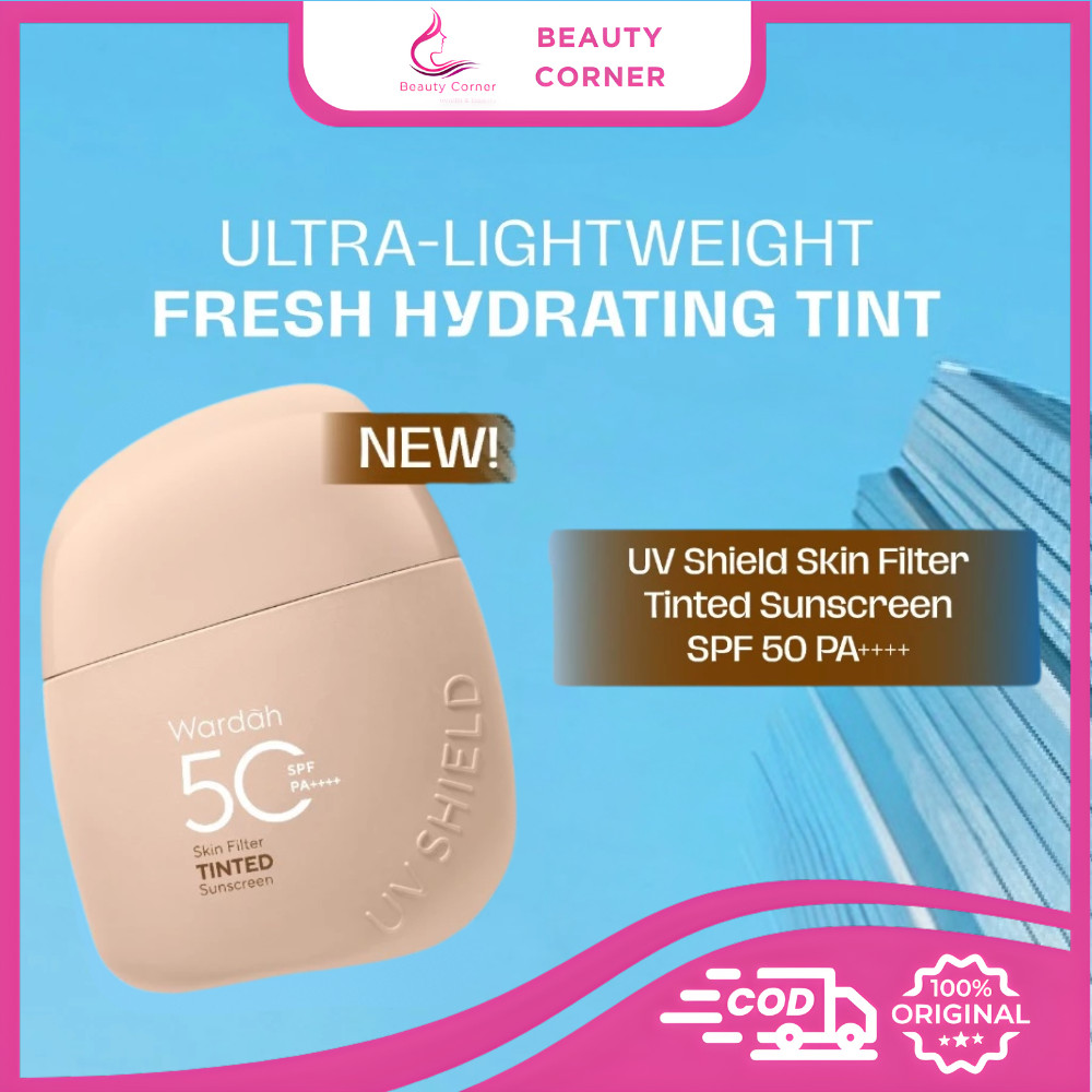 Jual Wardah Sunscreen UV Shield Skin Filter Tinted SPF 50 PA++++ - 30ml ...