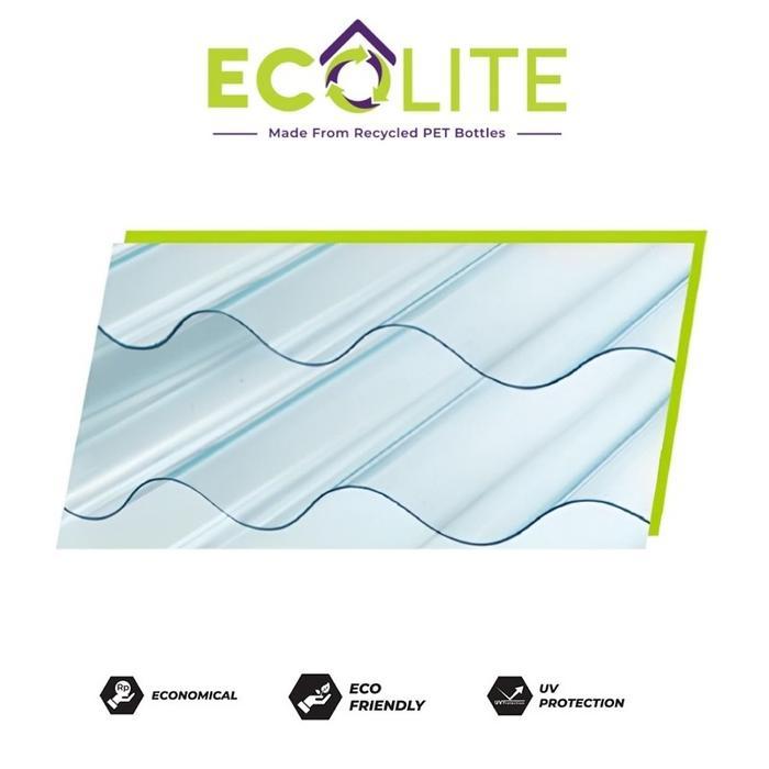 Jual INSTANT! Fiber Gelombang 80 x 180 EcoLite / Plastik Atap | Shopee ...