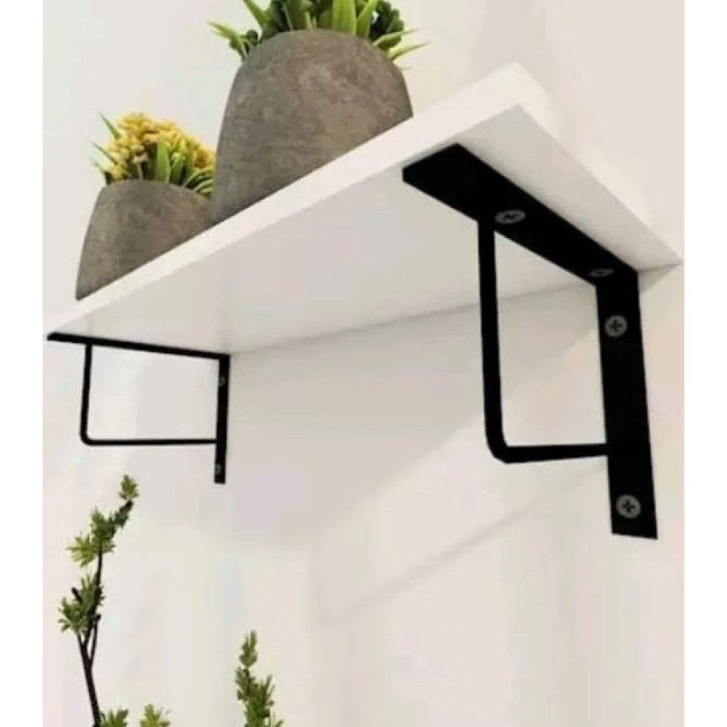 Jual Rak Dinding Siku Besi/ Rak Dinding Aesthetic Jumbo | Shopee Indonesia