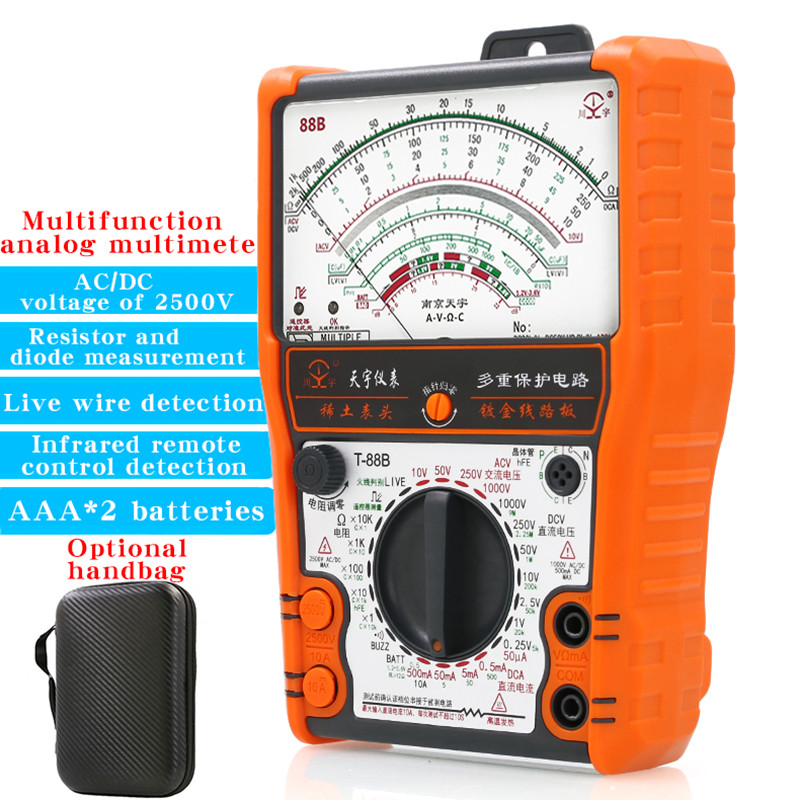 Jual NJTY 88B Analog Multimeter Meanical High Precision Buzzer Overload ...