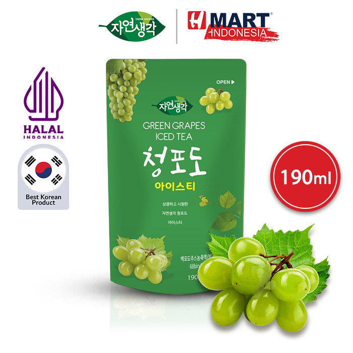 Jual THINK NATURE Green Grapes Iced Tea - Minuman Teh Rasa Buah Anggur ...