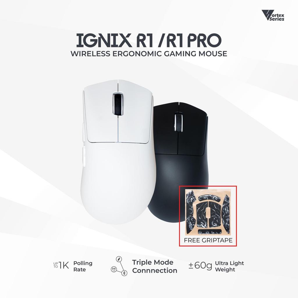 Jual VortexSeries Ignix R1 R-1 Wireless Gaming Mouse Ergonomic Light ...