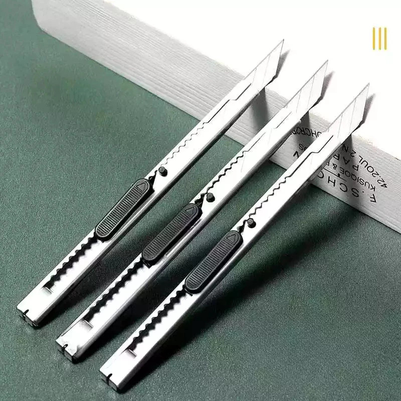 Jual Cutter Leo / Cutter Mini Stainless Silver / Cutter Tajam Serbaguna ...