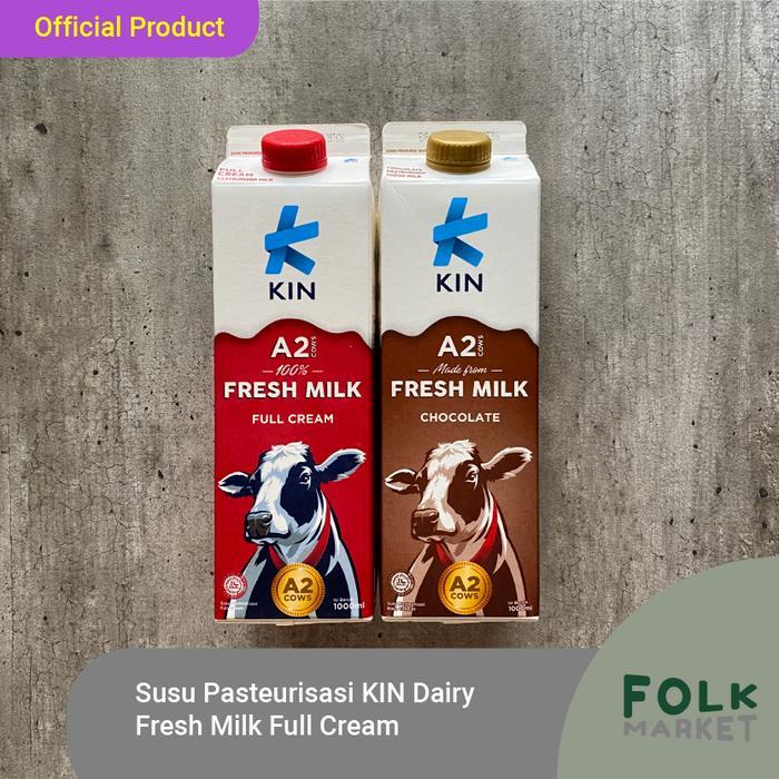 Jual Susu Pasteurisasi KIN Dairy Fresh Milk Full Cream - Fresh Milk ...