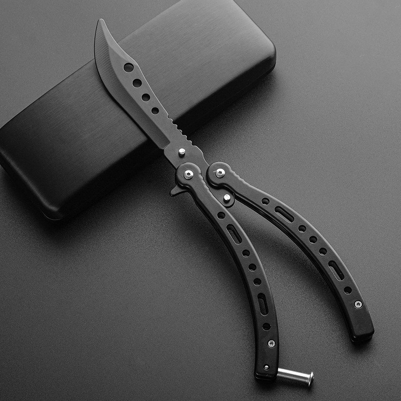Jual Mainan Dagger Tumpul CS Go - Flame Butterfly - Pisau Lipat Latihan ...