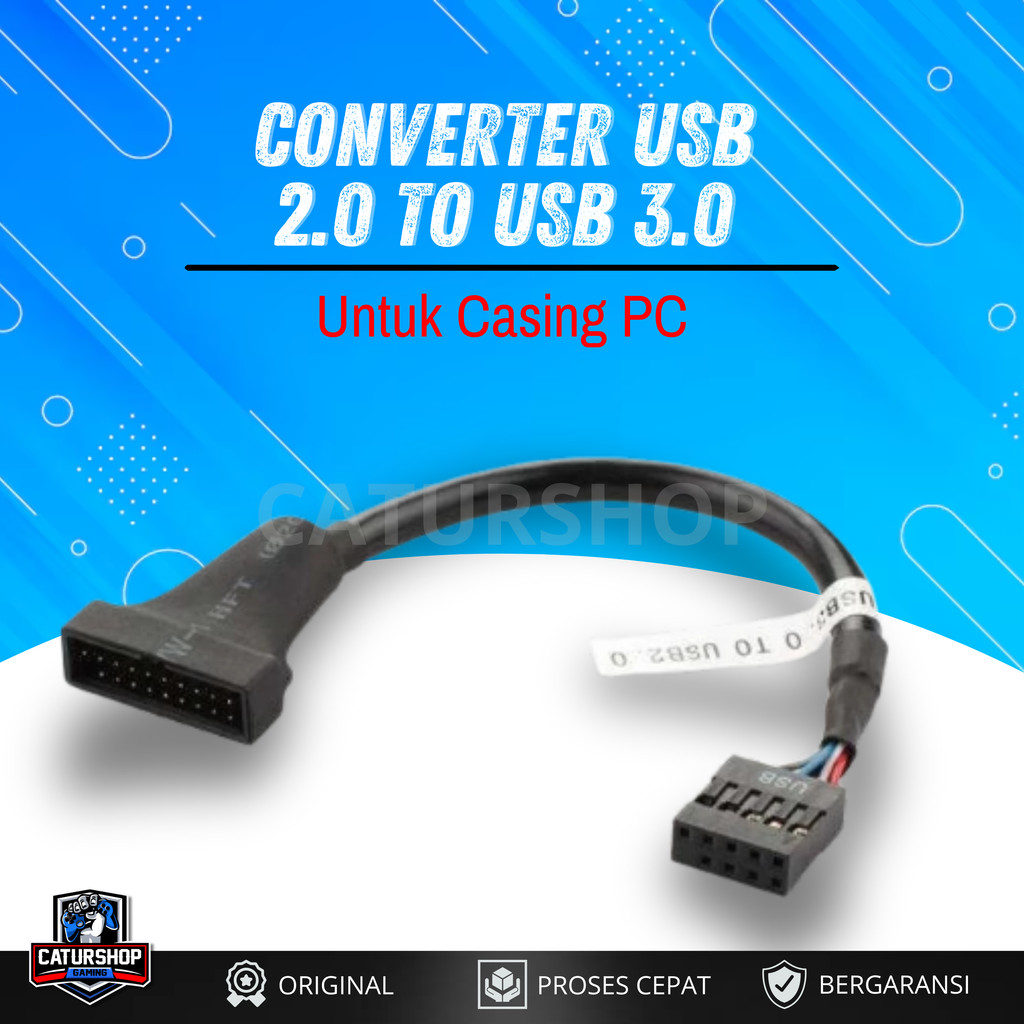 Jual Kabel Converter Adapter USB 2.0 Female to USB 3.0 Male Casing PC ...