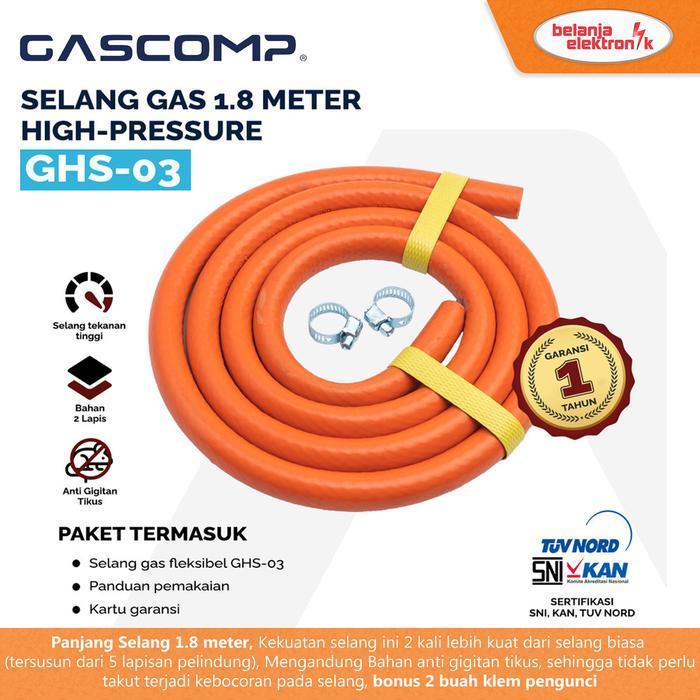 Jual sukasuka market GASCOMP Selang Regulator Kompor Gas GHS-03 (HP 1 ...