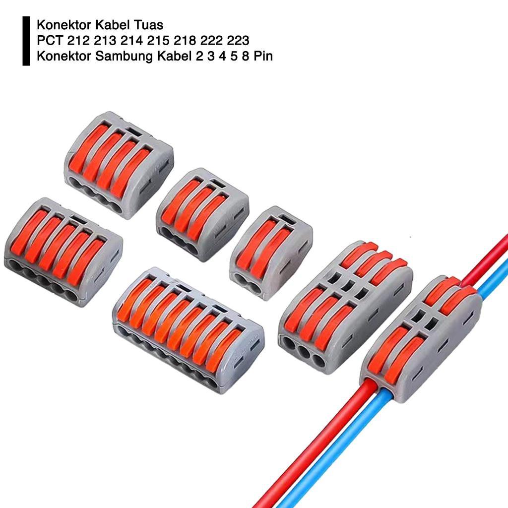 Jual Konektor Terminal Block Penghubung Kabel PCT212 PCT213 PCT214 ...
