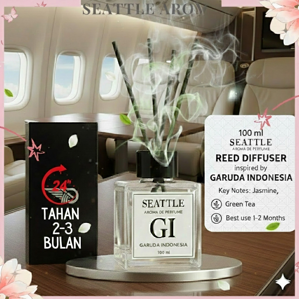 Jual [PREMIUM, TAHAN LAMA & WANGI ] Seattle Aroma GARUDA INDONESIA Reed ...