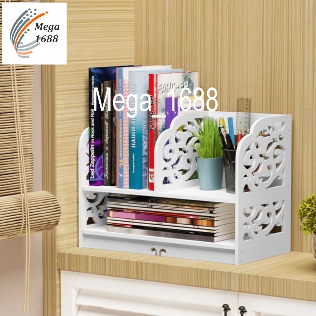 Jual Rak Buku Meja DIY Vintage Serbaguna MG335 / DD5 | Shopee Indonesia