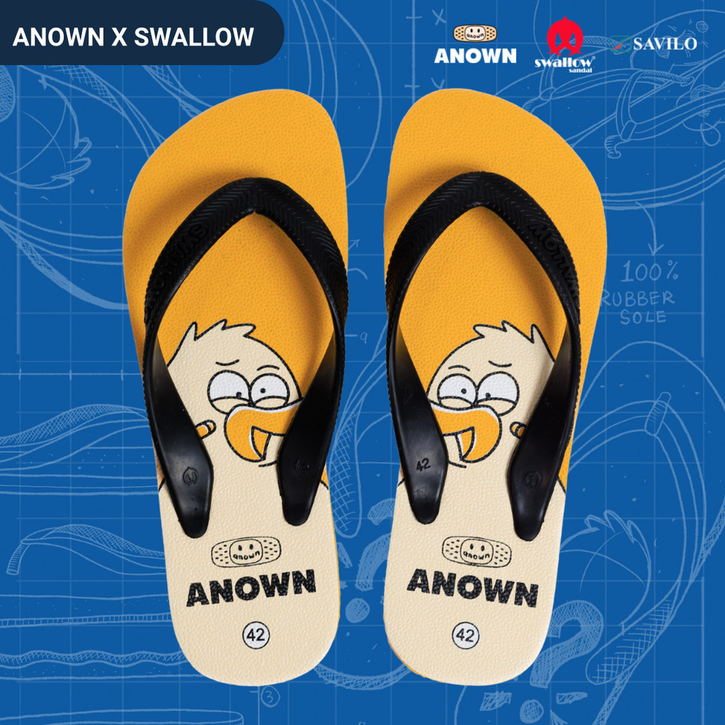 Jual ANOWN X SWALLOW X SAVILO TRAVIS FLIP FLOP | Shopee Indonesia