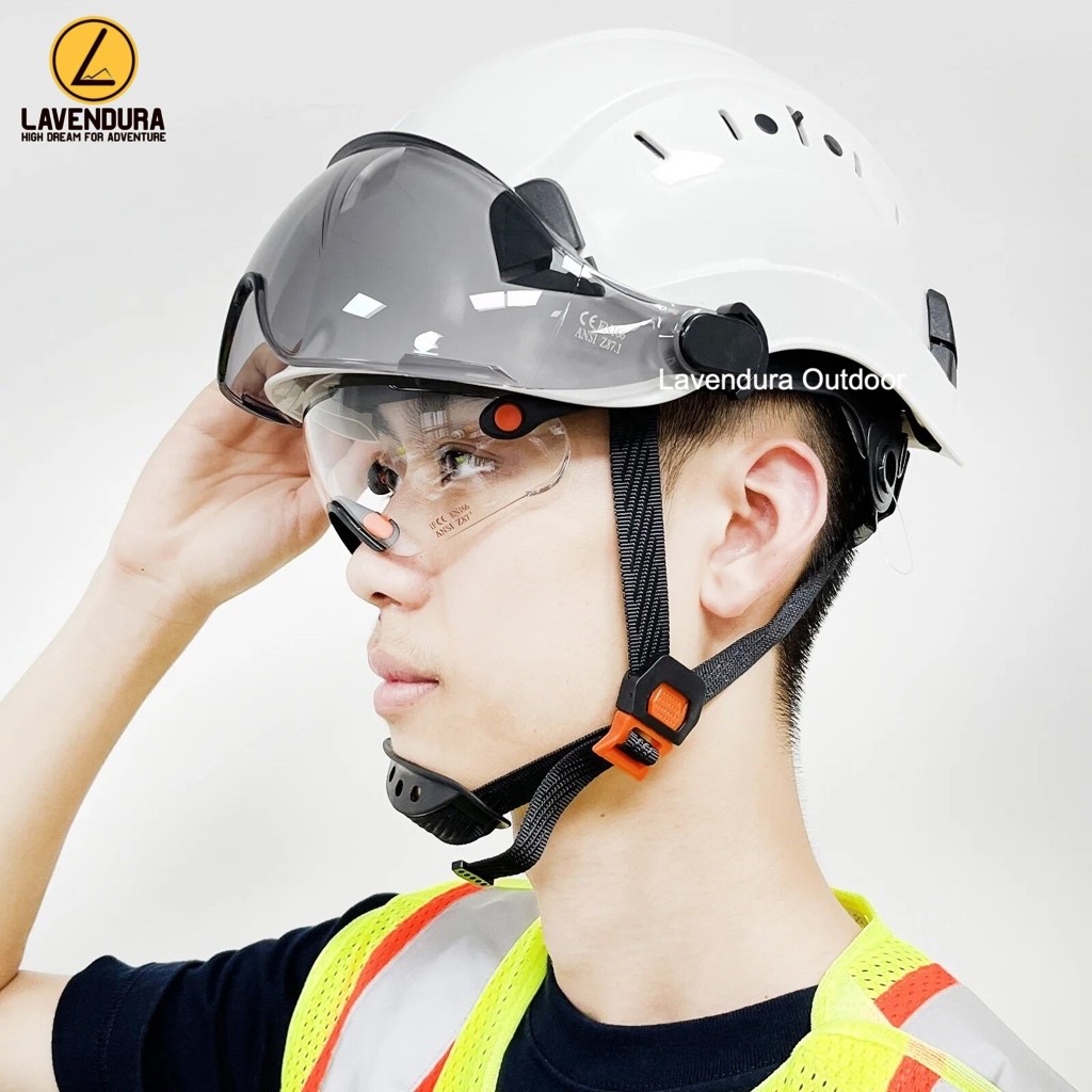 Jual Helm safety best with visor helmet rock climbing caving outbound ...