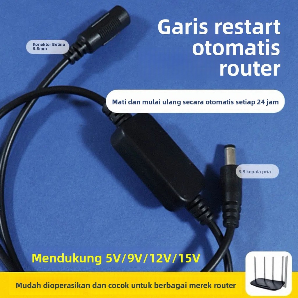 Jual Pengatur Waktu Router Pengontrol Restart Modem WiFi Catu Daya 72 ...