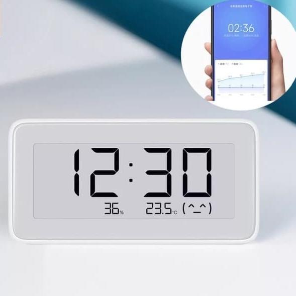 Jual Youpin Mijia Tabletop Clock Humidity and Temperature - Jam meja ...