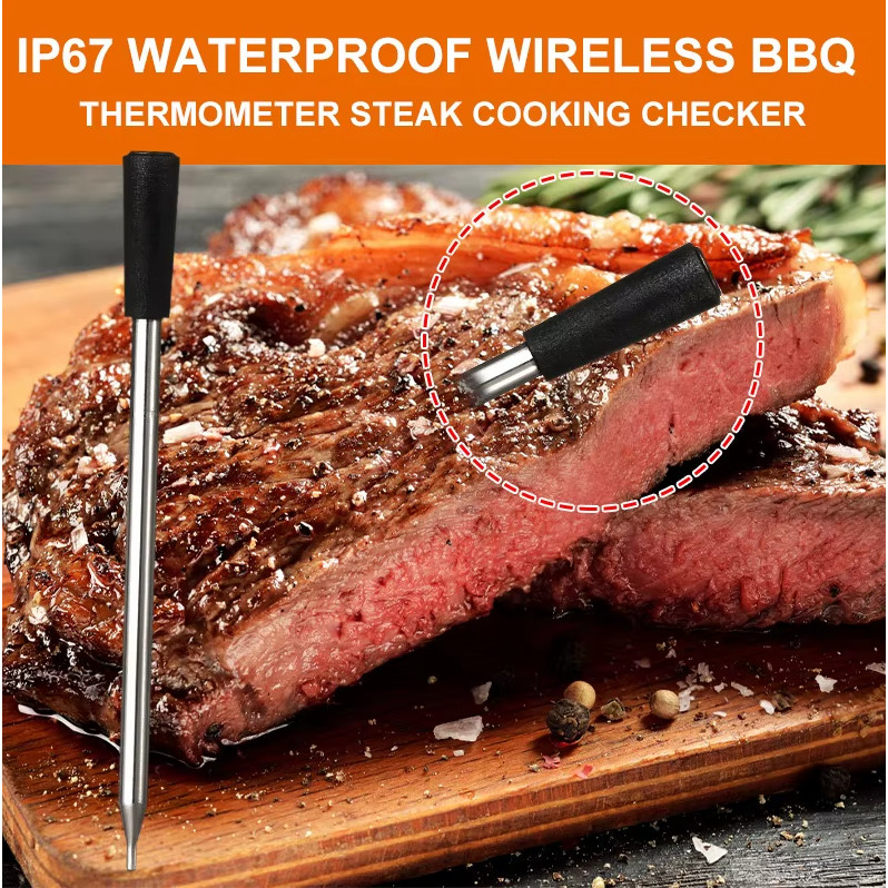 Jual TAKA Termometer Makanan Digital Daging BBQ Bluetooth Wooden 1 ...