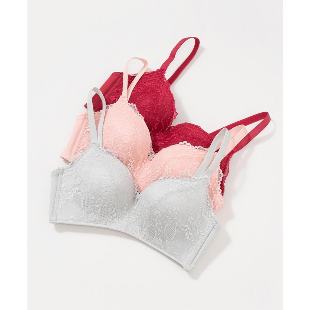 Jual Young Curves Bra Spring Lace Triangle Wireless Cup B C03-10414B ...
