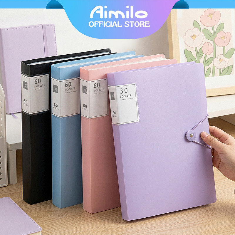 Jual Aimilo Display Book A4 Document Folder Clear Holder Tahan Air Isi ...