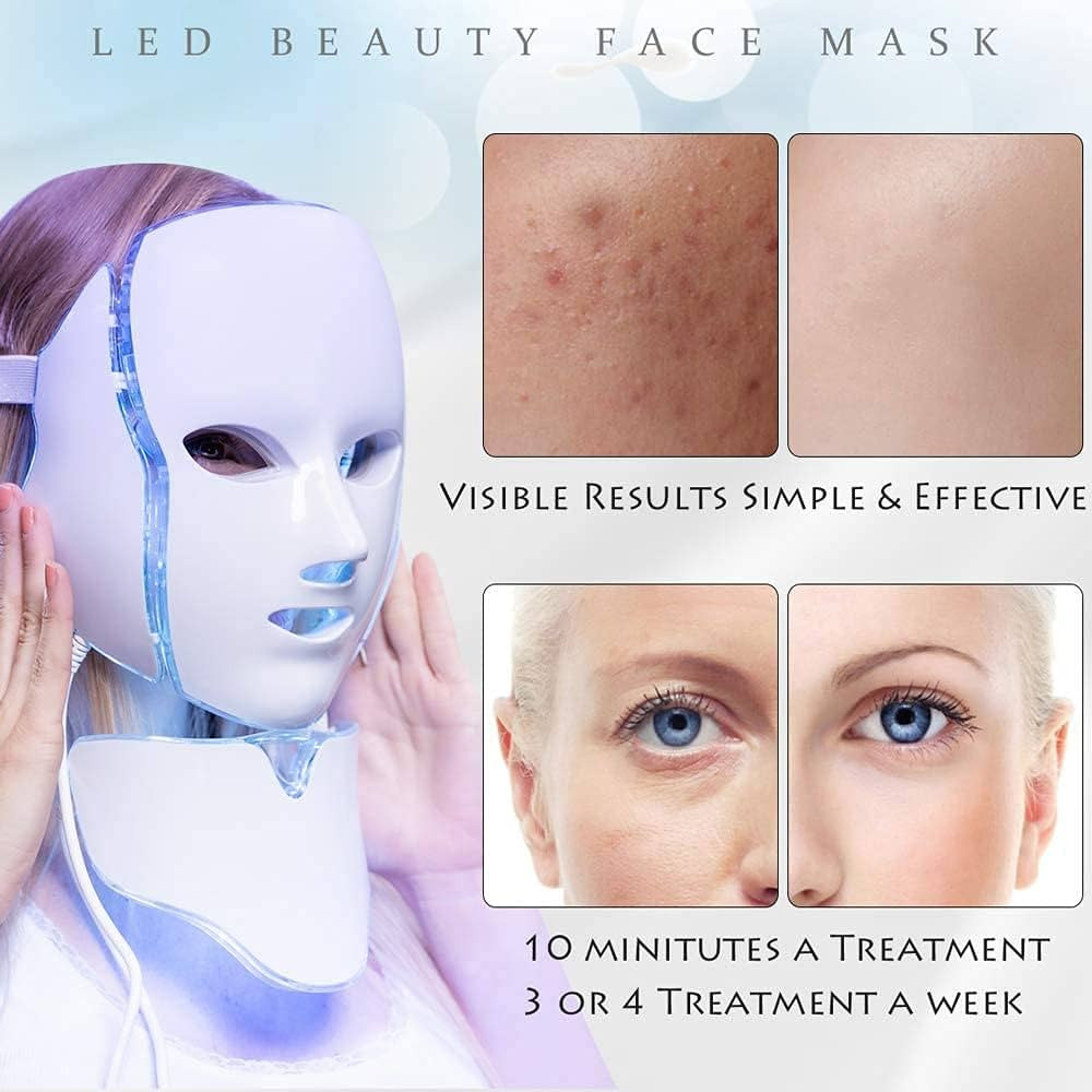 Jual 7 Colors LED Face Beauty Machine Multi-functional Photon Facial ...