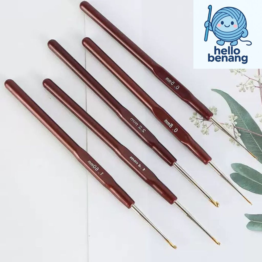 Jual Hakpen Crochet Dengan Tutup / Alat Jarum Rajut Hook Design Unik ...