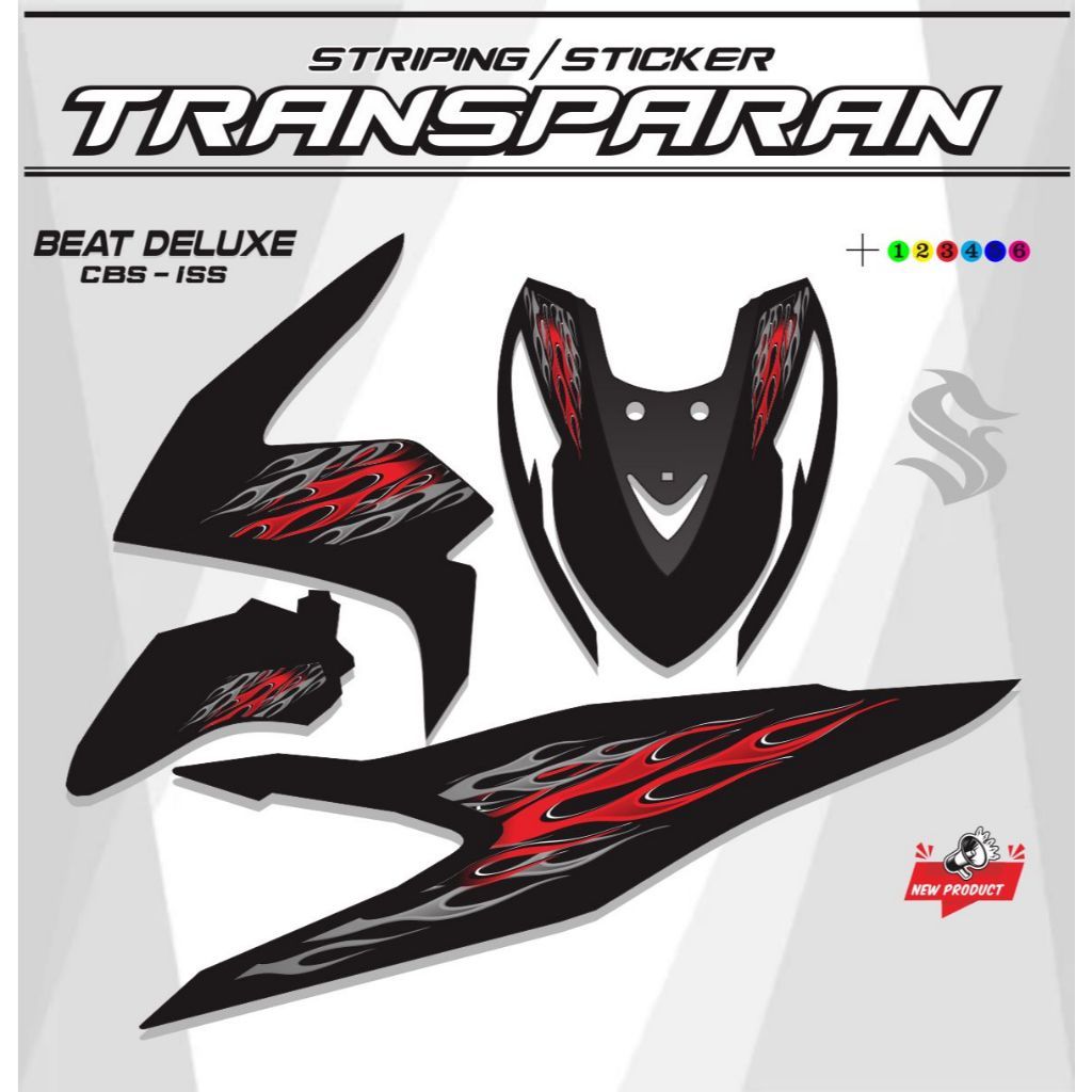 Jual STICKER STRIPING BEAT DELUXE ISS CBS TRANSPARAN STRIPING BEAT ...