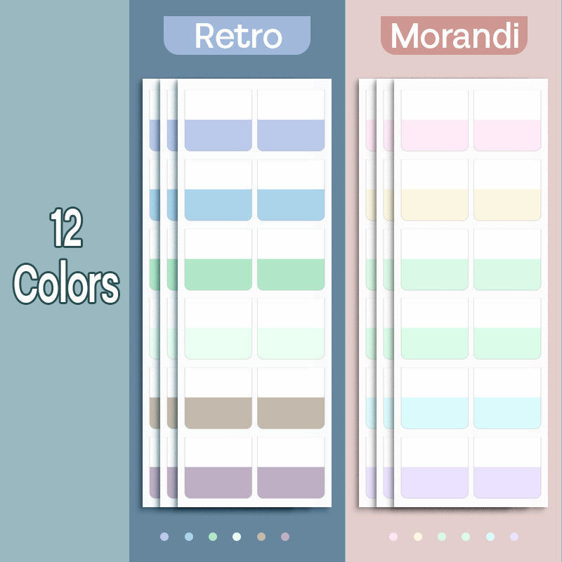 Jual Sticker Index Morandi Retro Color SSD12 | Shopee Indonesia