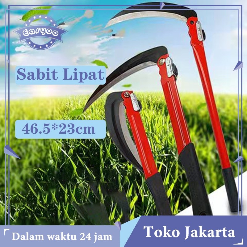 Jual Arit Rumput Lipat Rumput Berkebun Sabit Baja Mangan 46.5cm Alat ...