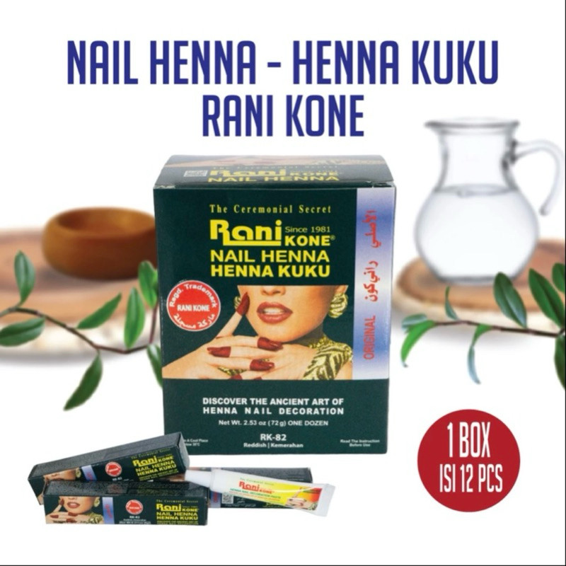 Jual henna kuku RANI rk-82 saudi red reddish merah ORIGINAL BPOM ...