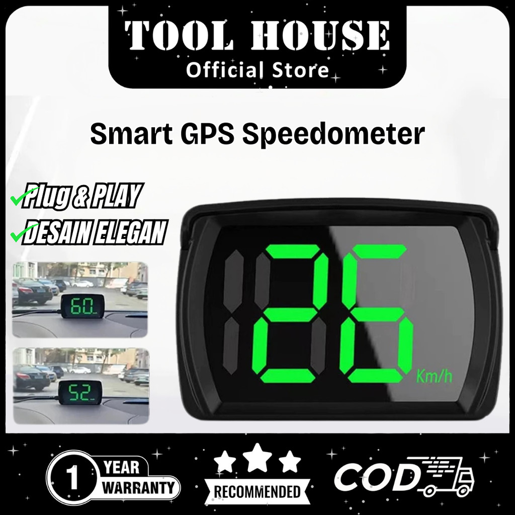 Jual Tool House [Garansi Toko 1 Tahun] Speedometer GPS Mobil Dengan ...