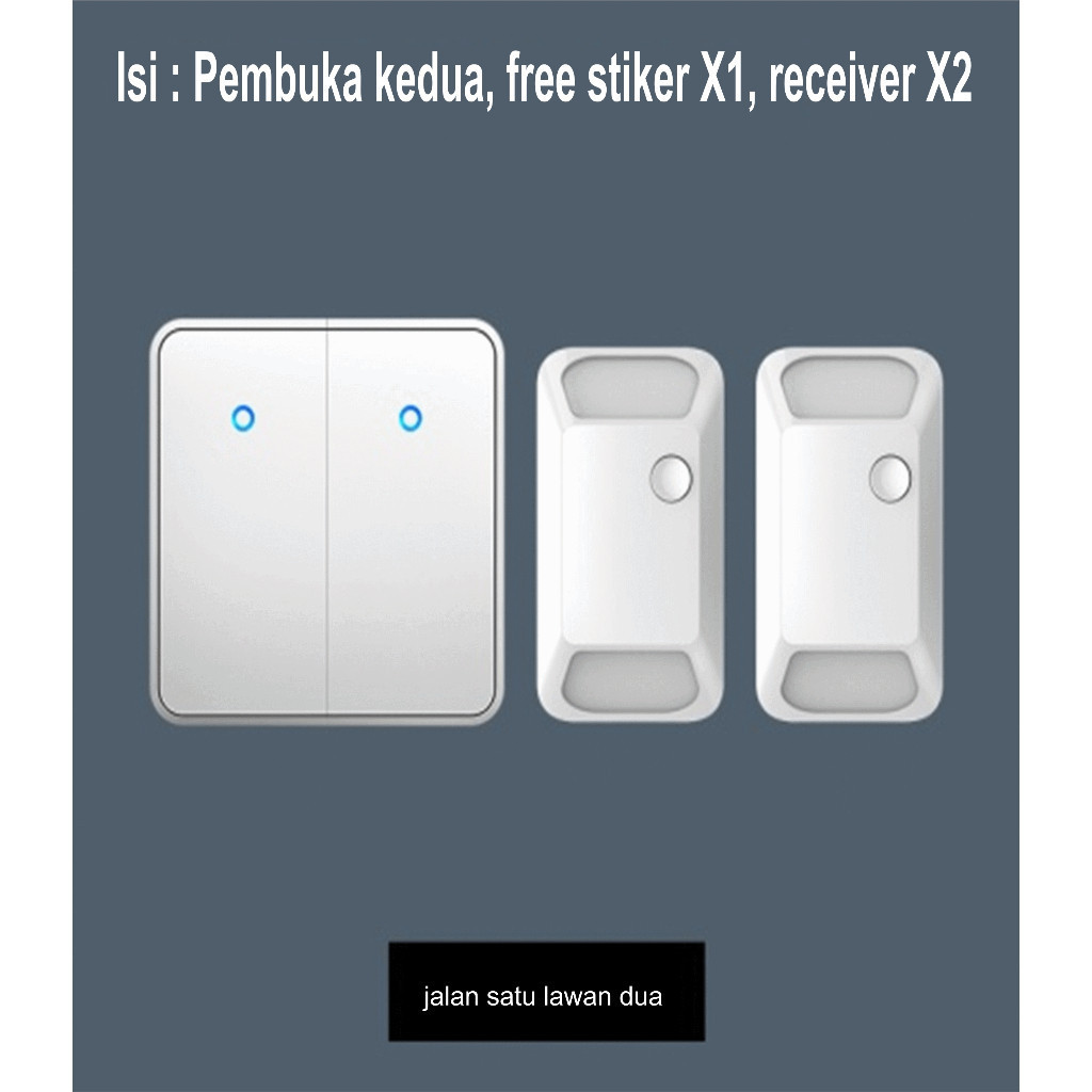 Jual LIVO CACAZI 2 Saklar Wireless Remote Control Switch RF 433Mhz ...