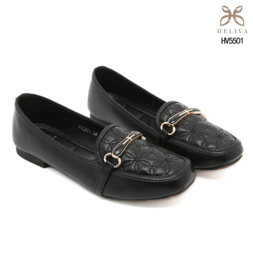 HELIVA ALZANA 1CM Flat Shoes Chain Metal Stylish HV5501
