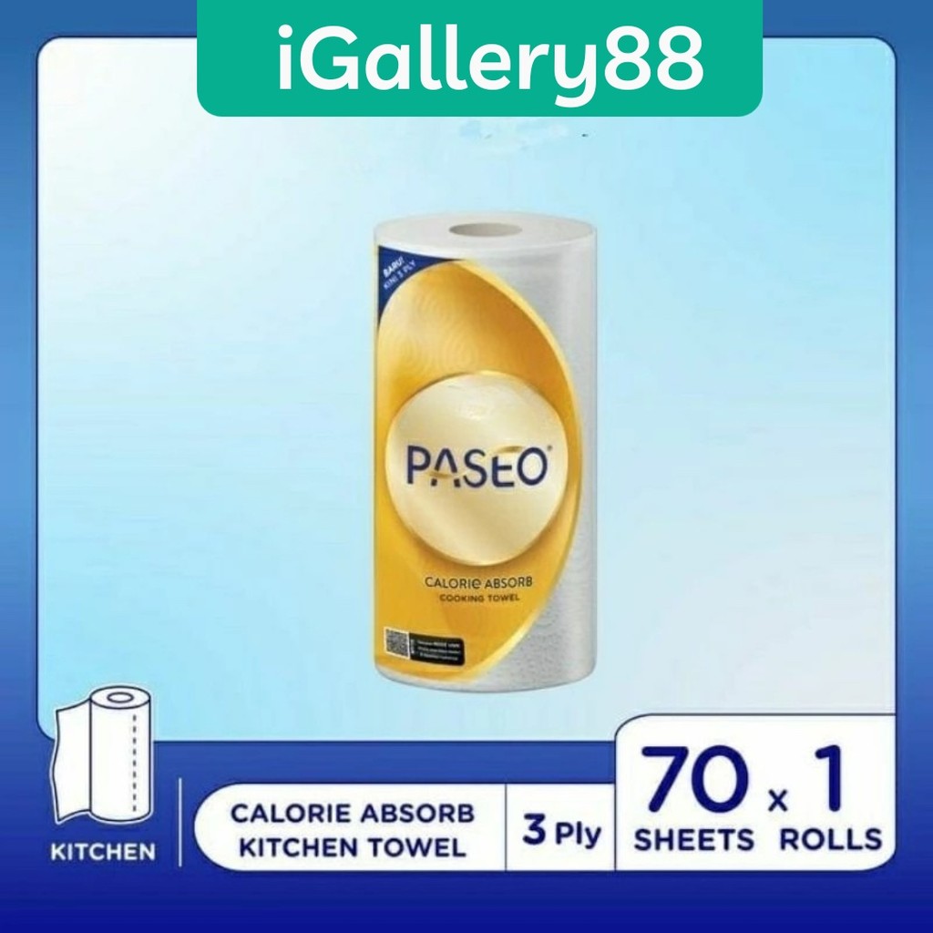 Jual Paseo tissue cooking towel emboss calorie absorb - tisu dapur ...