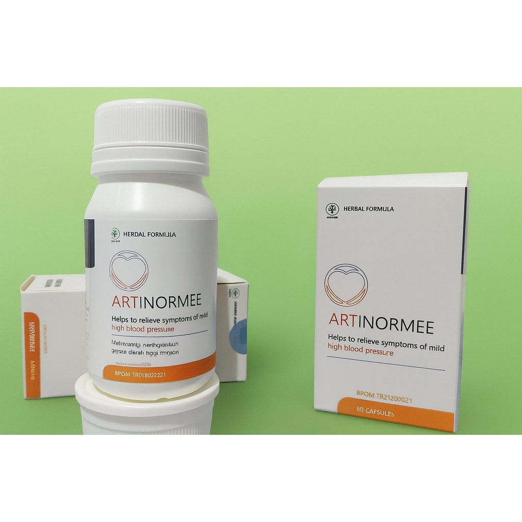 Artinormee Obat Hipertensi Stroke Jantung Darah Tinggi Jantung Kolesterol 1 Botol Isi 30 Kapsul Artinormee Asli Original  Resmi Bpom AMPUH