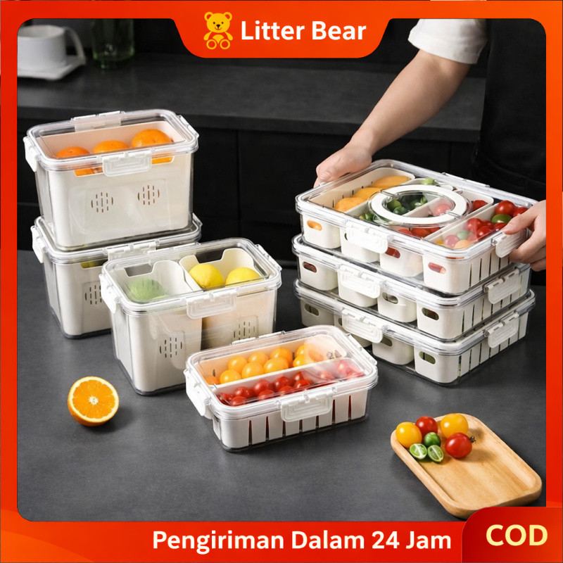 Jual food container kulkas/kotak penyimpanan kulkas/wadah kulkas kotak ...